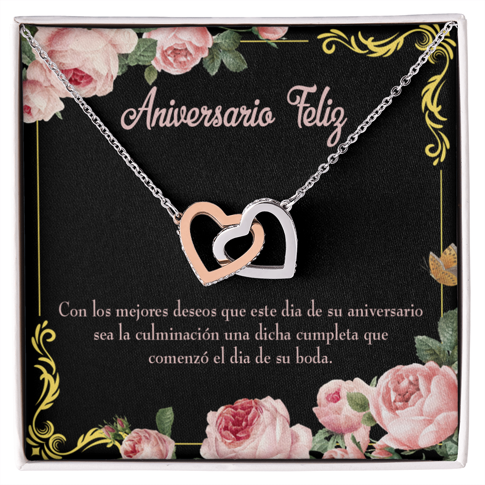 To My Wife Aniversario Feliz Inseparable Necklace-Express Your Love Gifts