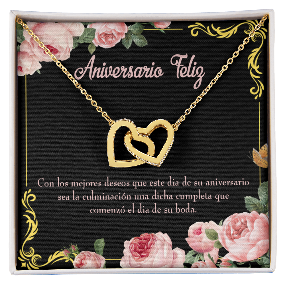 To My Wife Aniversario Feliz Inseparable Necklace-Express Your Love Gifts