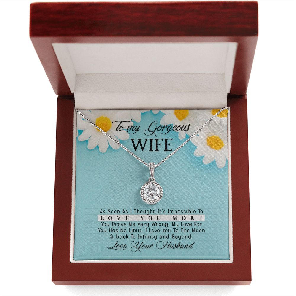 To My Wife As Soon As I Thought Eternal Hope Necklace Message Card-Express Your Love Gifts