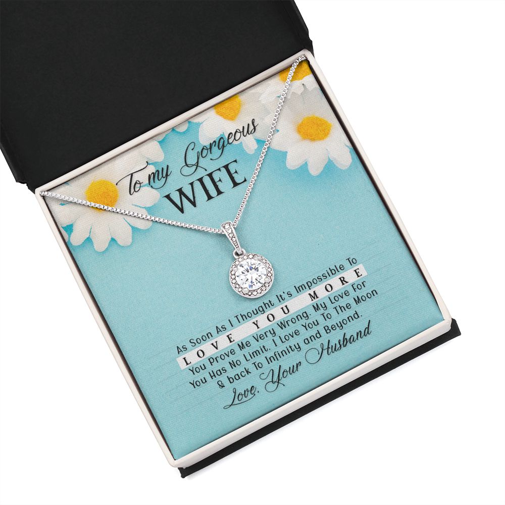 To My Wife As Soon As I Thought Eternal Hope Necklace Message Card-Express Your Love Gifts