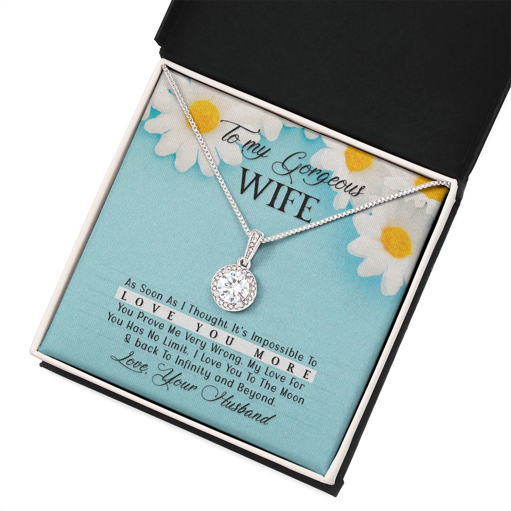 To My Wife As Soon As I Thought Eternal Hope Necklace Message Card-Express Your Love Gifts