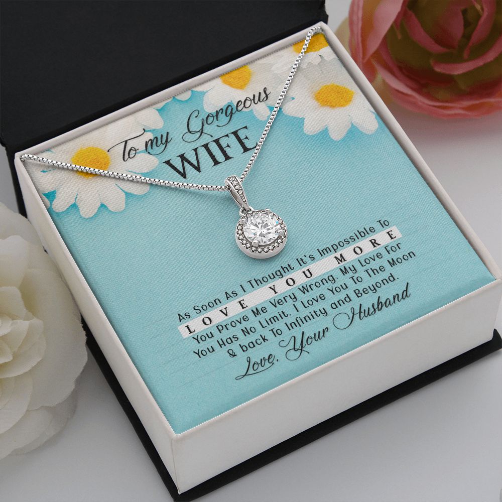 To My Wife As Soon As I Thought Eternal Hope Necklace Message Card-Express Your Love Gifts