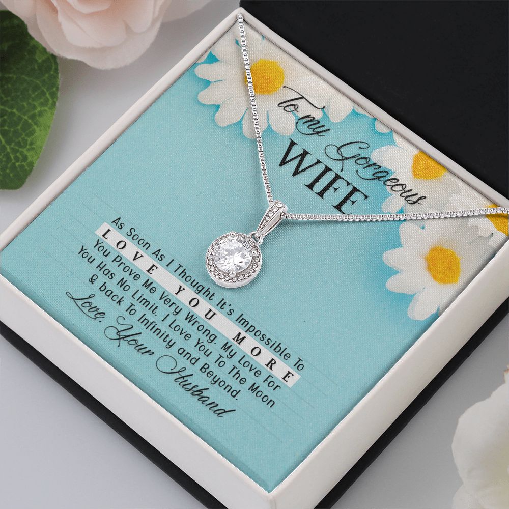 To My Wife As Soon As I Thought Eternal Hope Necklace Message Card-Express Your Love Gifts