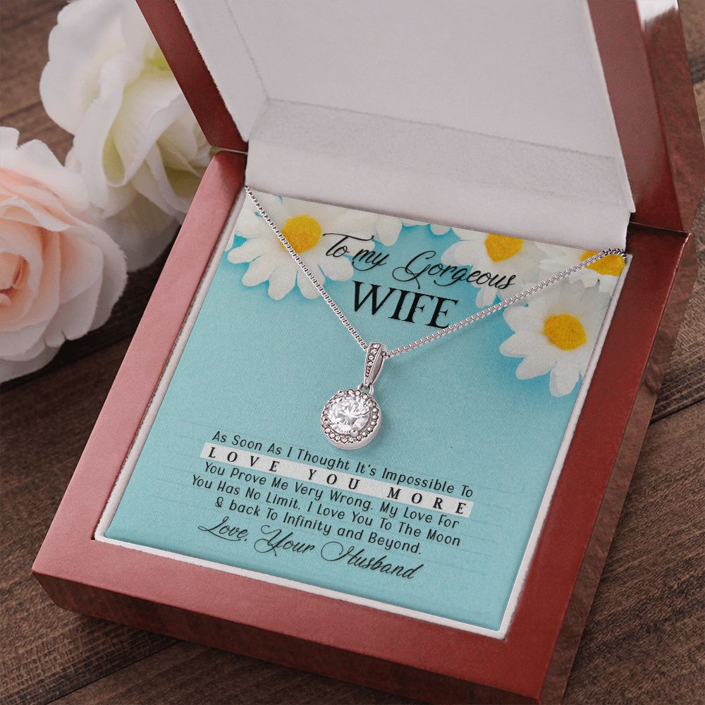 To My Wife As Soon As I Thought Eternal Hope Necklace Message Card-Express Your Love Gifts