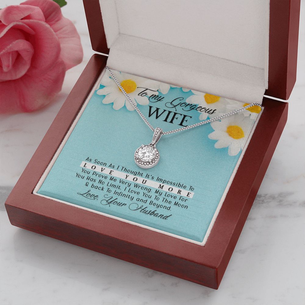 To My Wife As Soon As I Thought Eternal Hope Necklace Message Card-Express Your Love Gifts