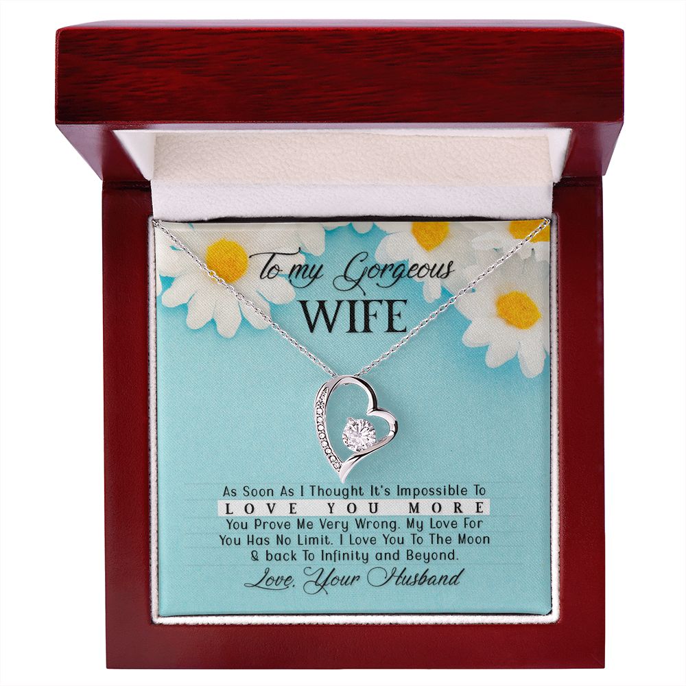 To My Wife As Soon As I Thought Forever Necklace w Message Card-Express Your Love Gifts