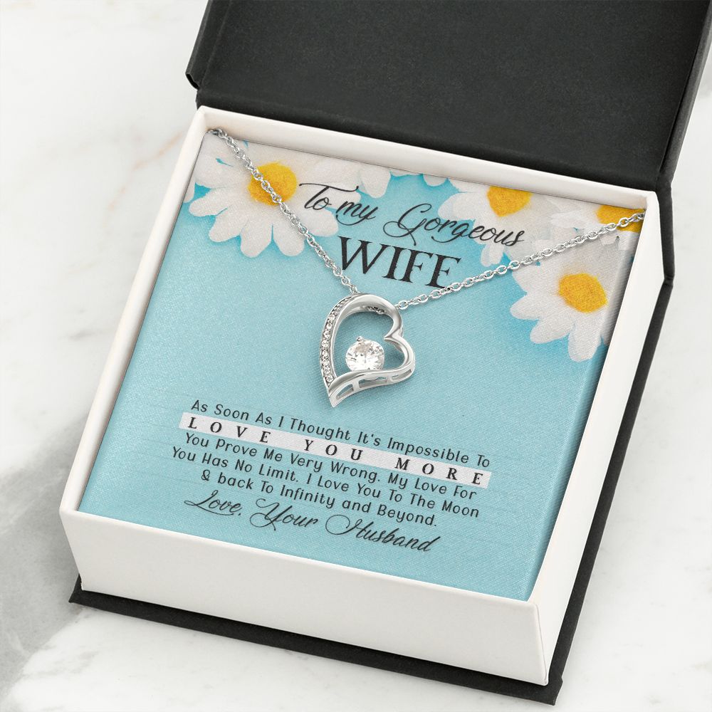 To My Wife As Soon As I Thought Forever Necklace w Message Card-Express Your Love Gifts