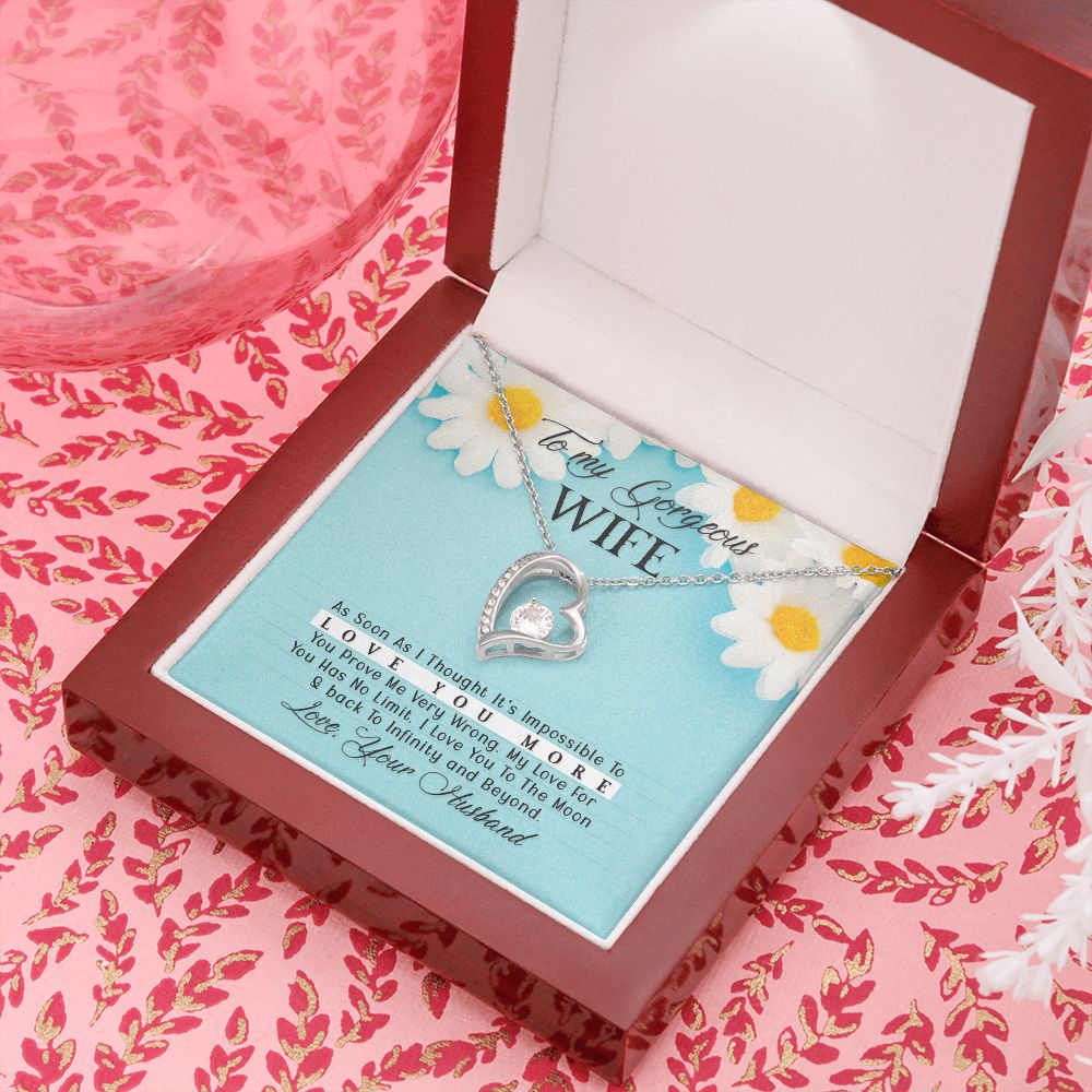 To My Wife As Soon As I Thought Forever Necklace w Message Card-Express Your Love Gifts