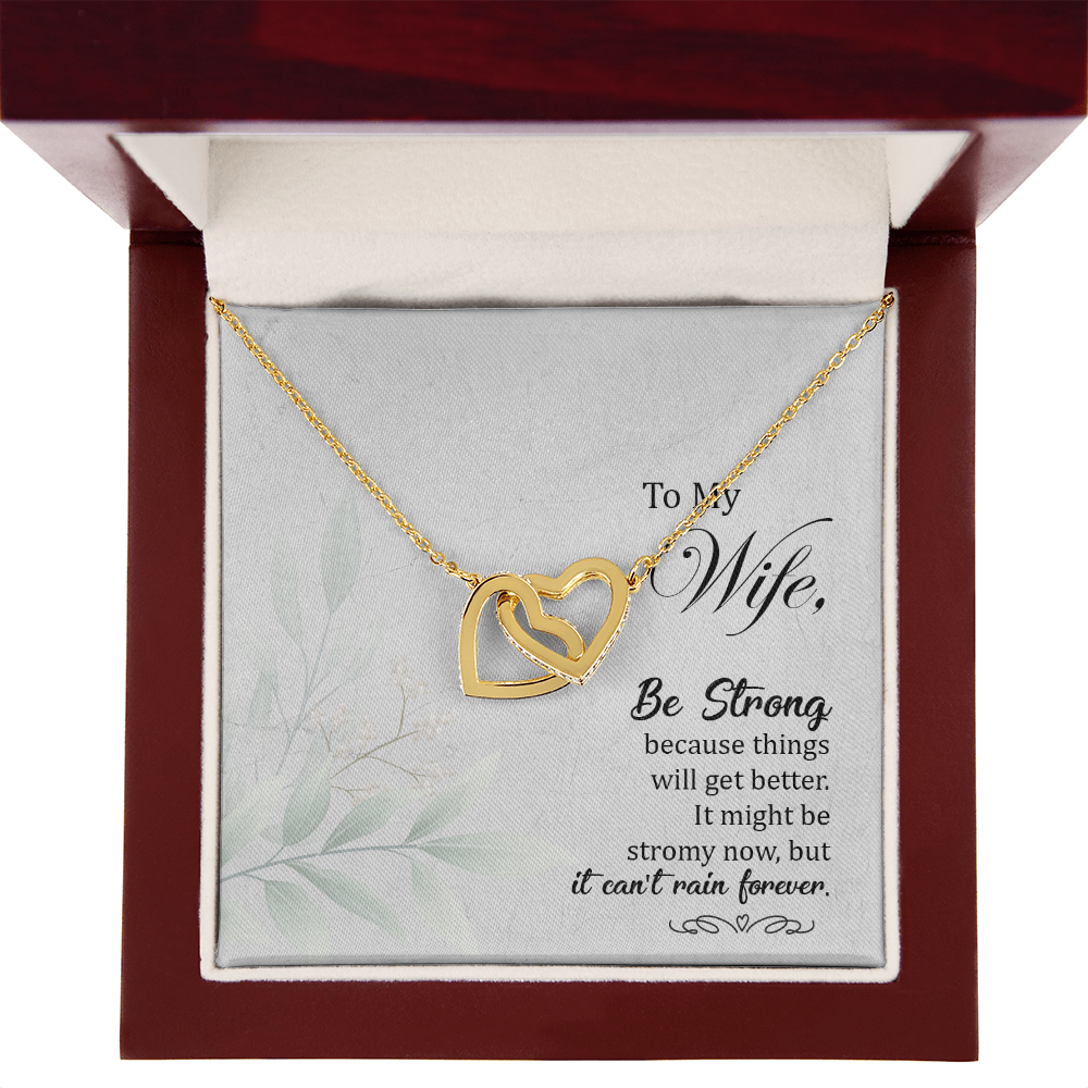 To My Wife Be Strong Inseparable Necklace-Express Your Love Gifts