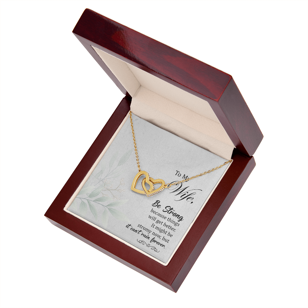 To My Wife Be Strong Inseparable Necklace-Express Your Love Gifts