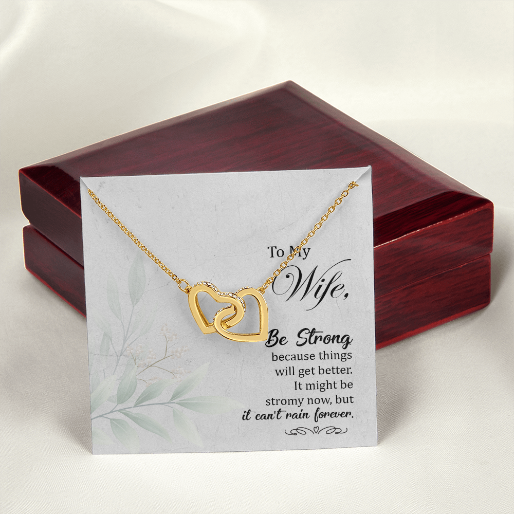 To My Wife Be Strong Inseparable Necklace-Express Your Love Gifts