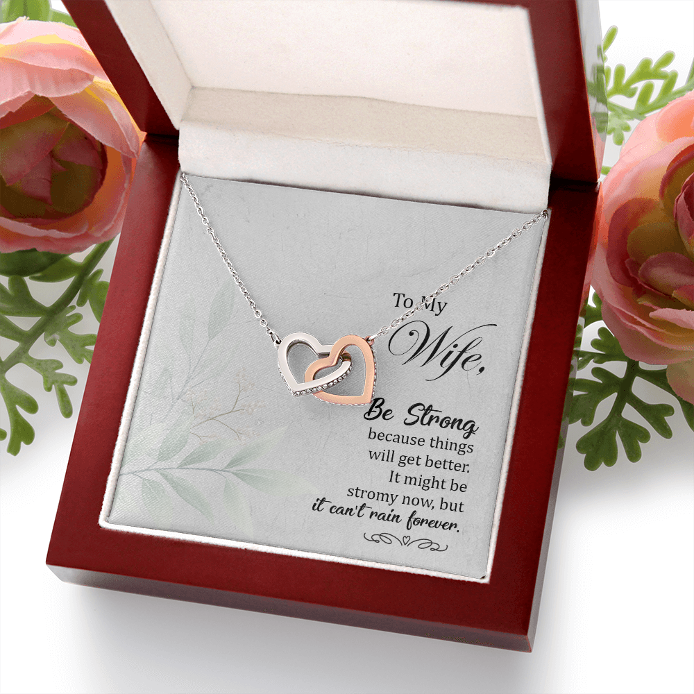 To My Wife Be Strong Inseparable Necklace-Express Your Love Gifts