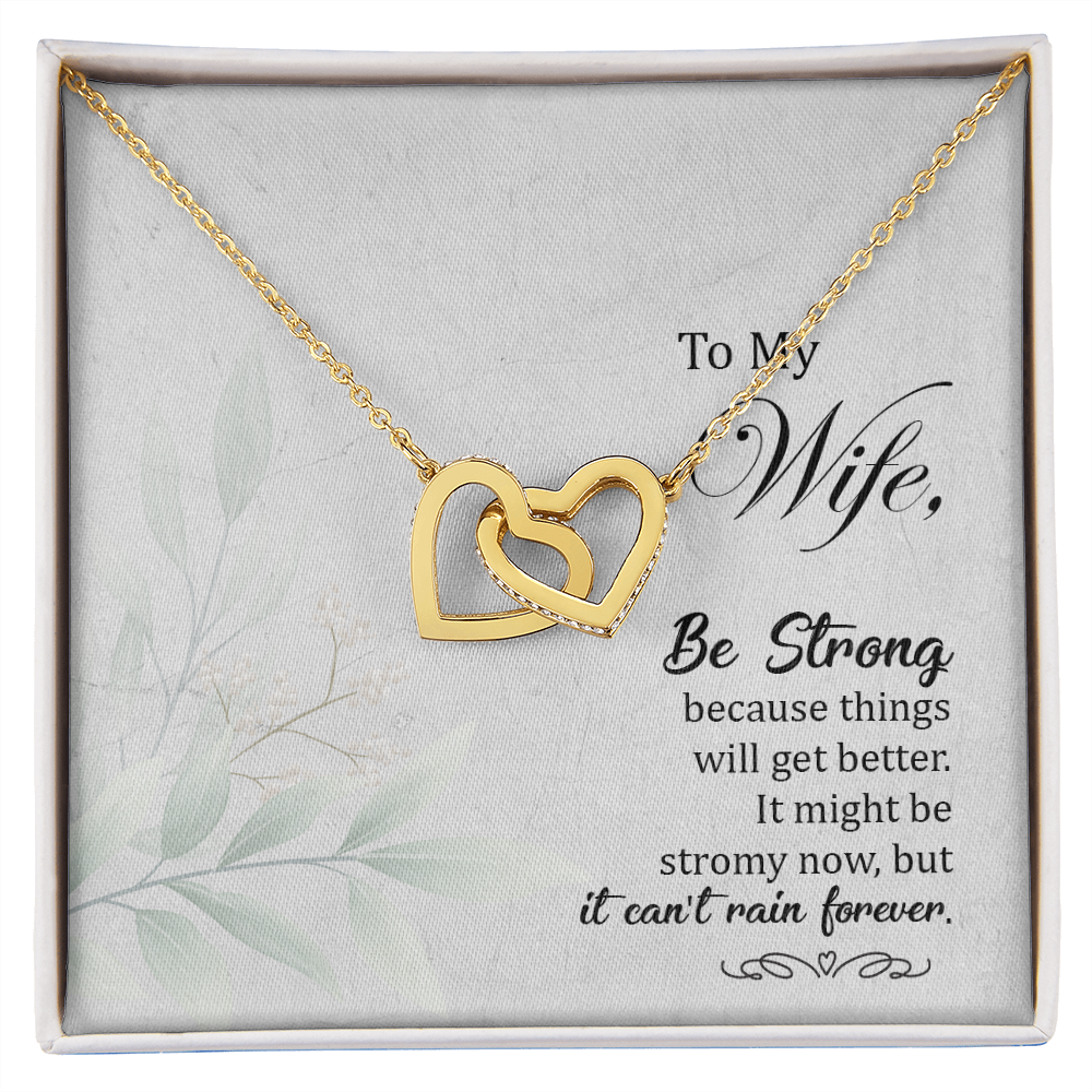 To My Wife Be Strong Inseparable Necklace-Express Your Love Gifts