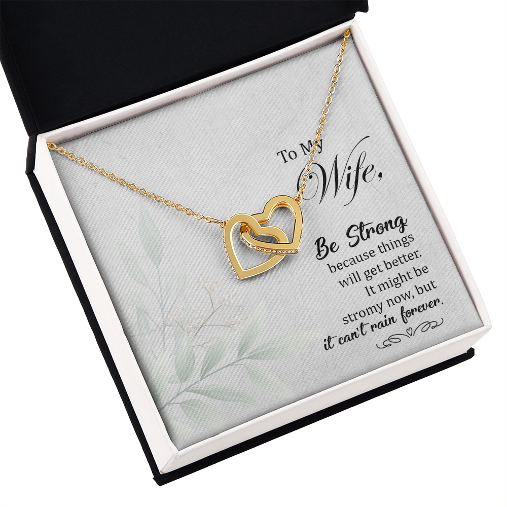 To My Wife Be Strong Inseparable Necklace-Express Your Love Gifts