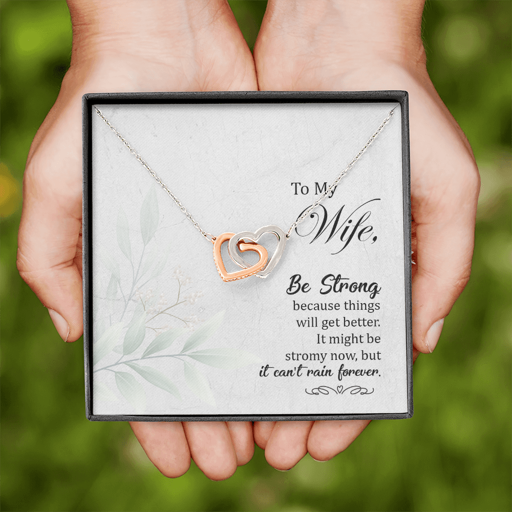 To My Wife Be Strong Inseparable Necklace-Express Your Love Gifts