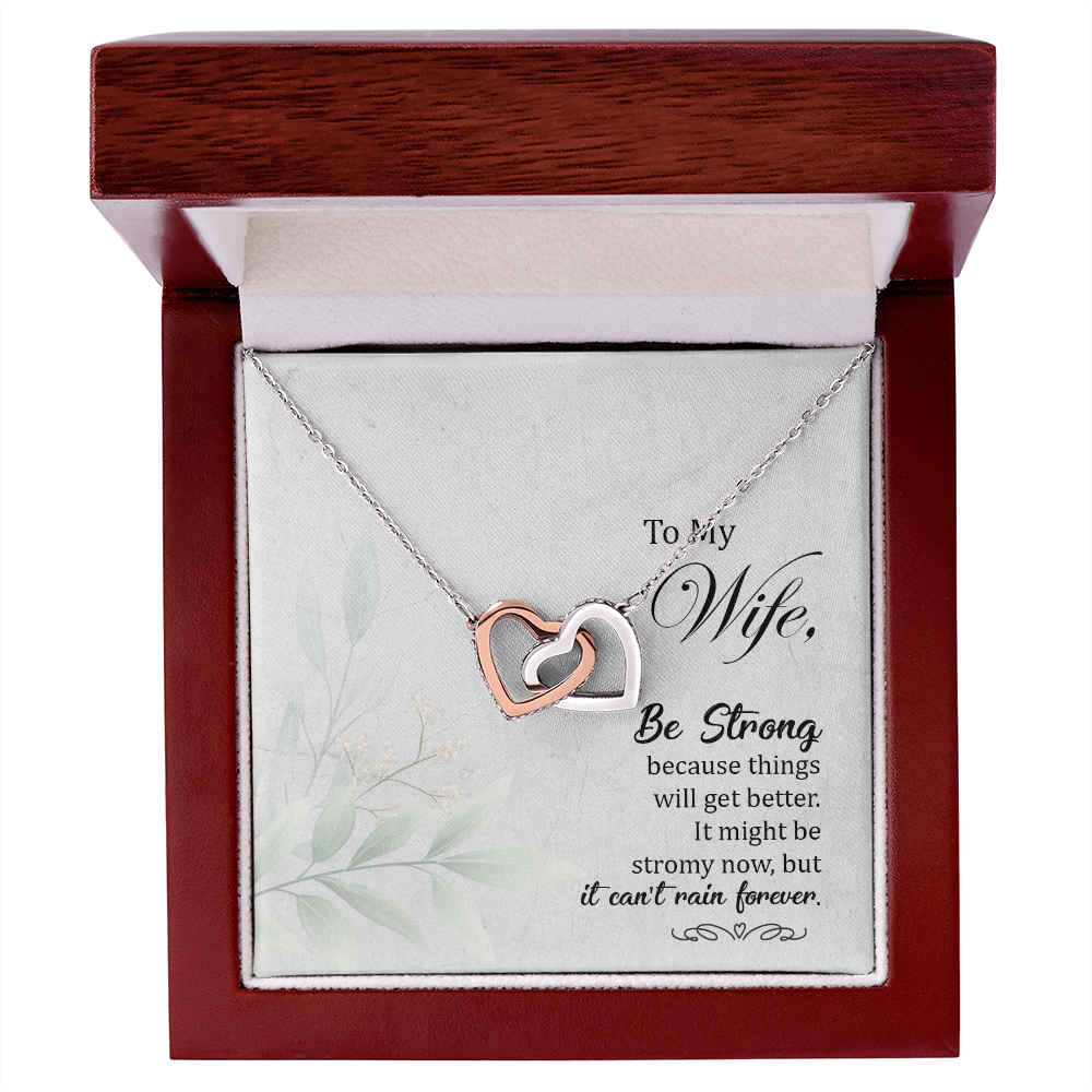 To My Wife Be Strong Inseparable Necklace-Express Your Love Gifts