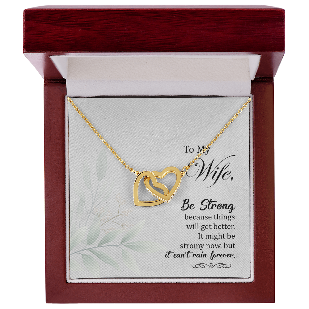 To My Wife Be Strong Inseparable Necklace-Express Your Love Gifts