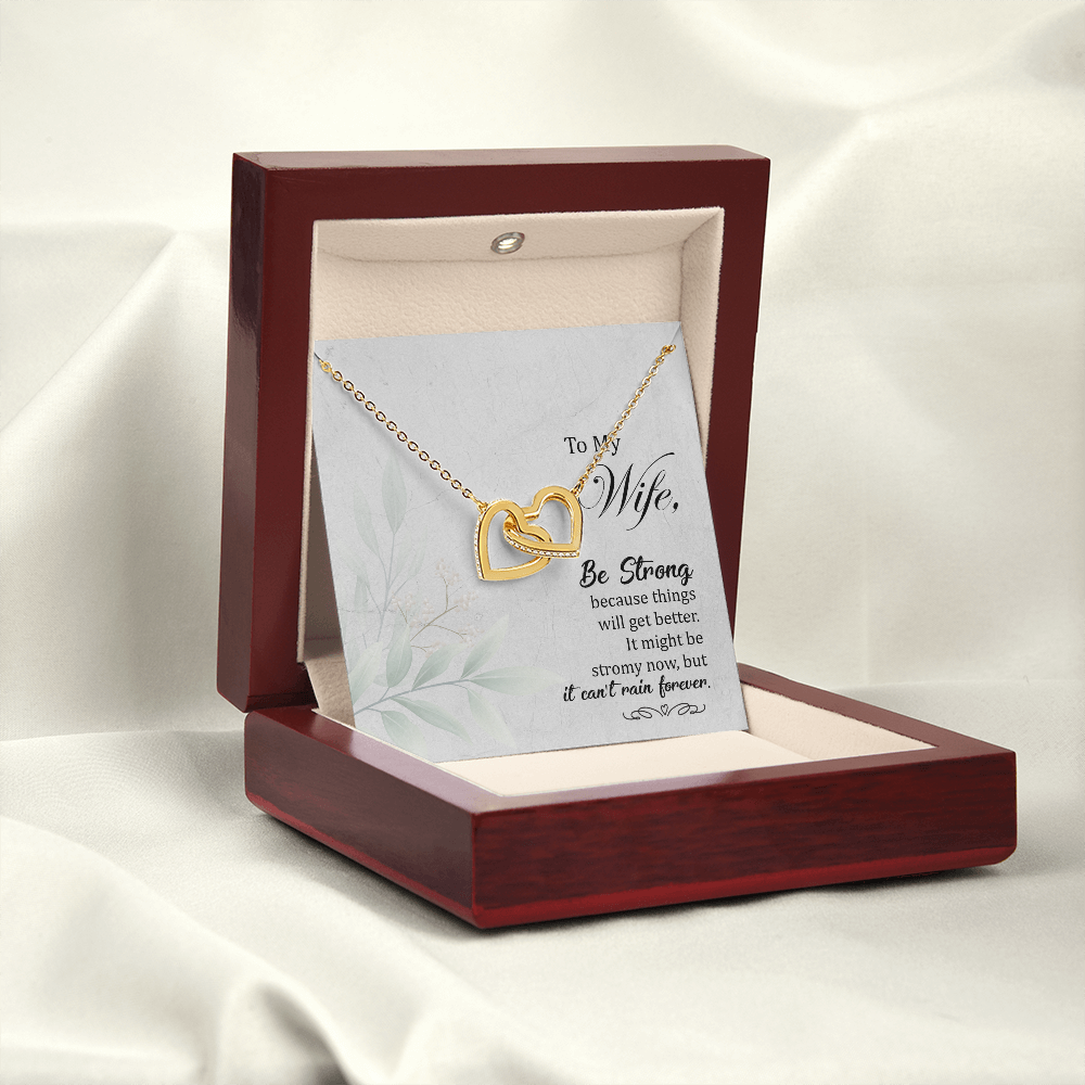 To My Wife Be Strong Inseparable Necklace-Express Your Love Gifts