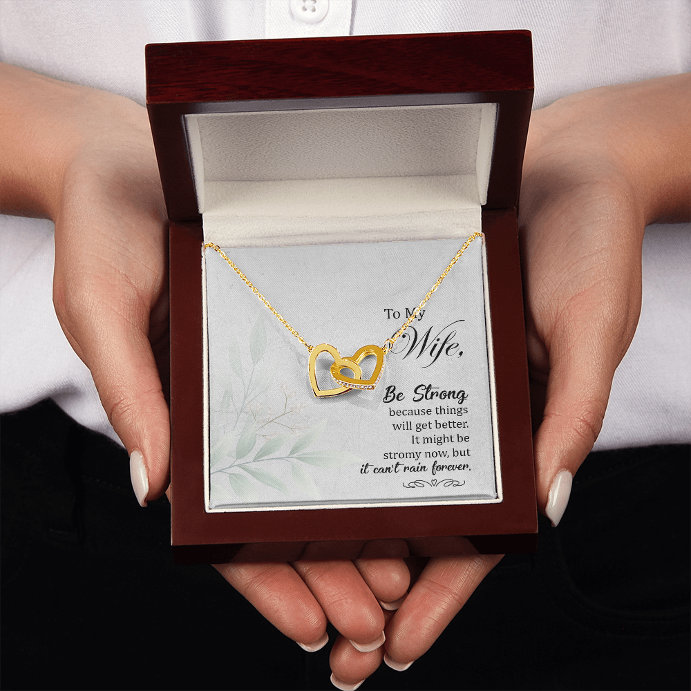 To My Wife Be Strong Inseparable Necklace-Express Your Love Gifts