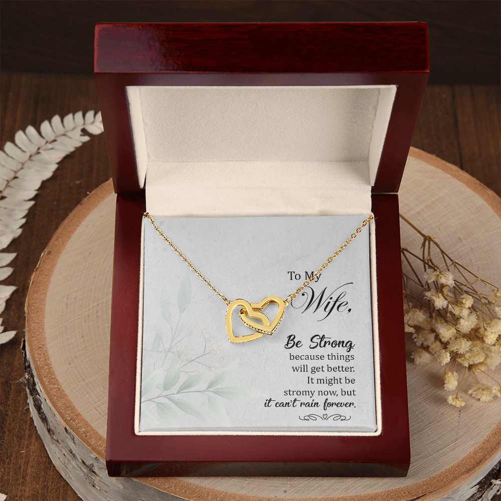 To My Wife Be Strong Inseparable Necklace-Express Your Love Gifts