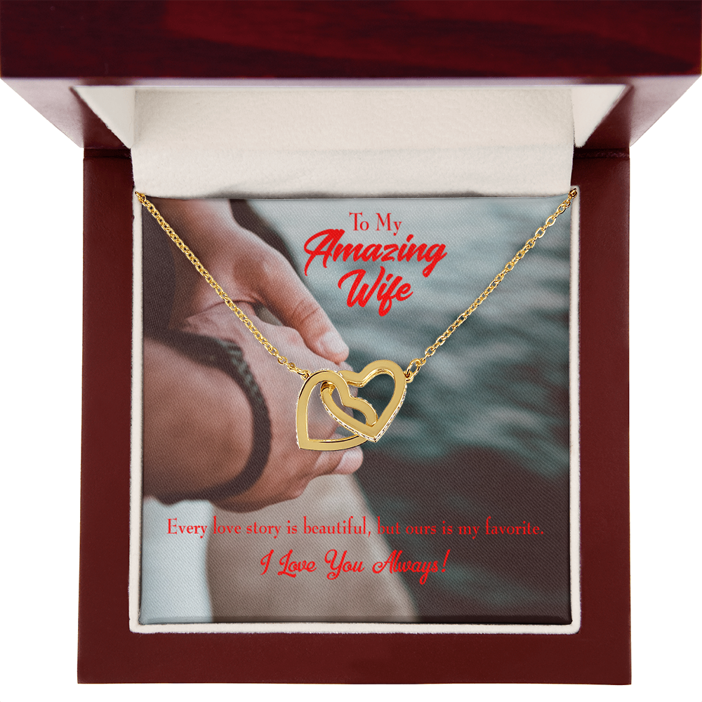 To My Wife Beautiful Love Story Inseparable Necklace-Express Your Love Gifts