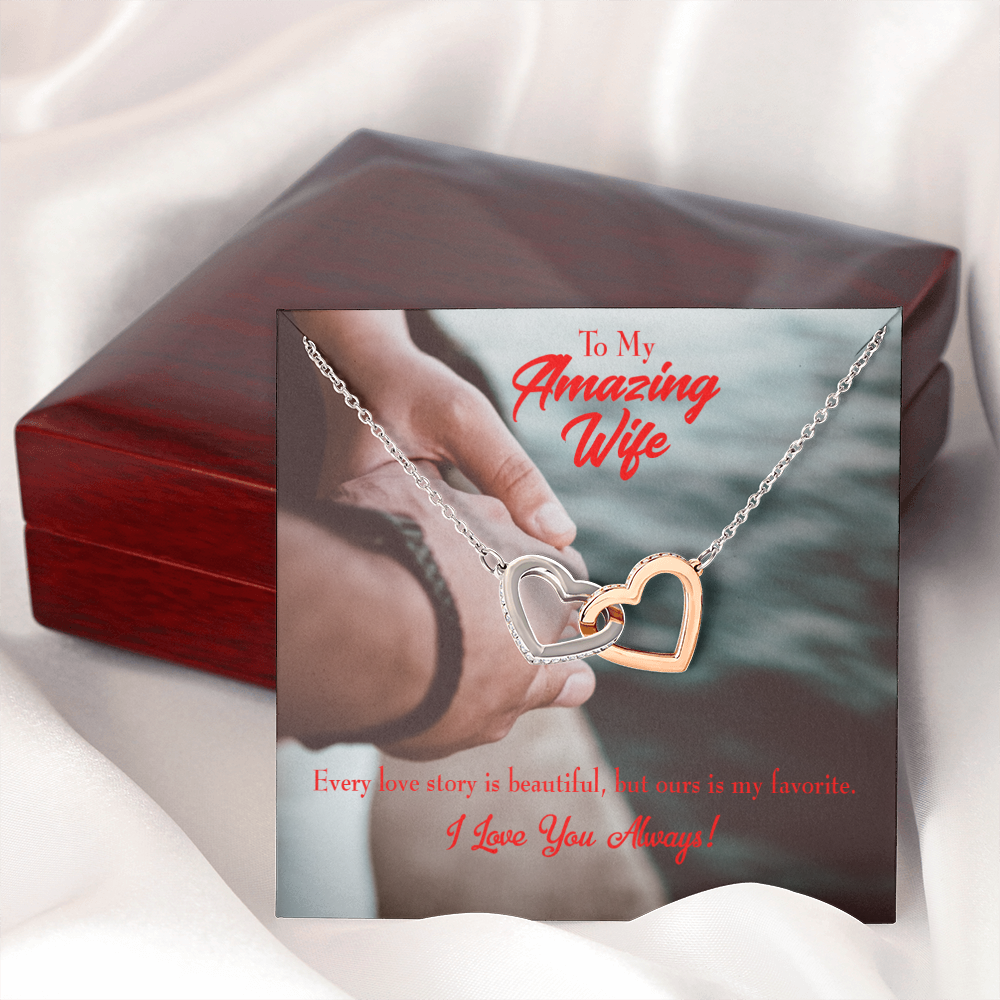 To My Wife Beautiful Love Story Inseparable Necklace-Express Your Love Gifts