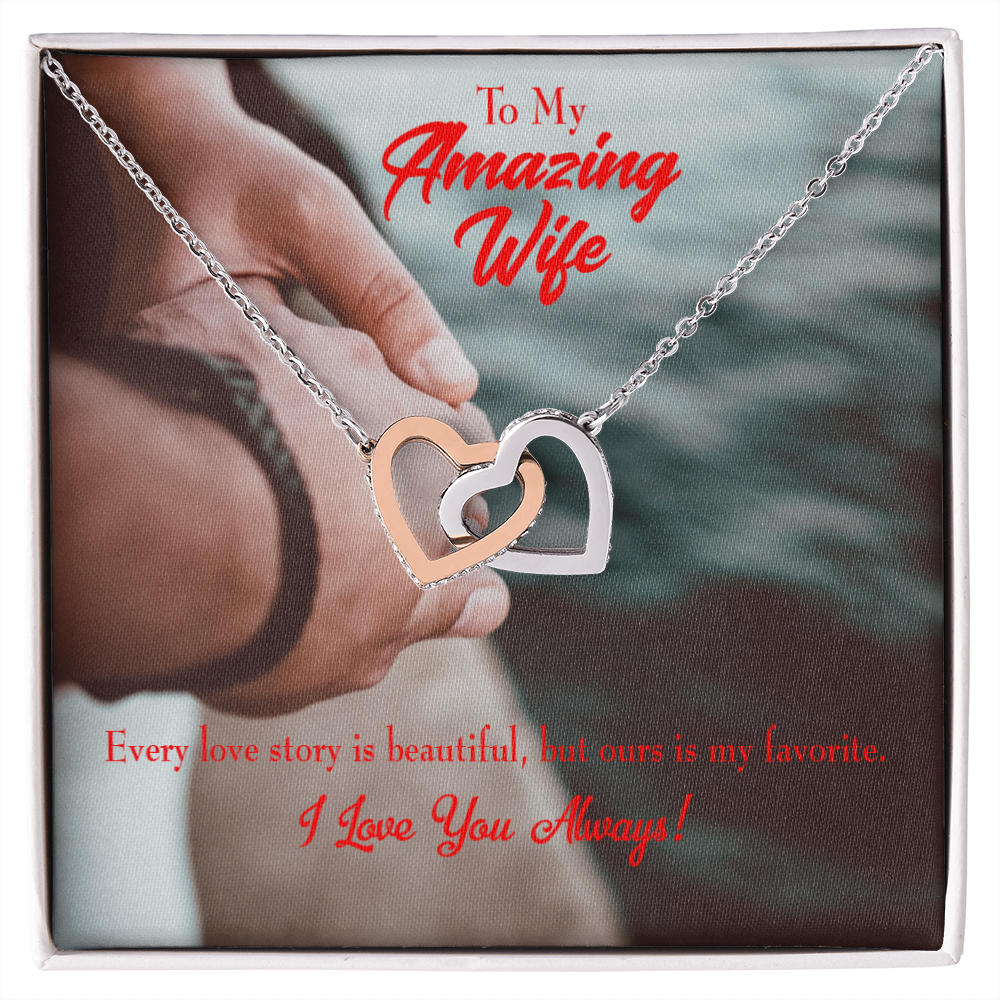 To My Wife Beautiful Love Story Inseparable Necklace-Express Your Love Gifts