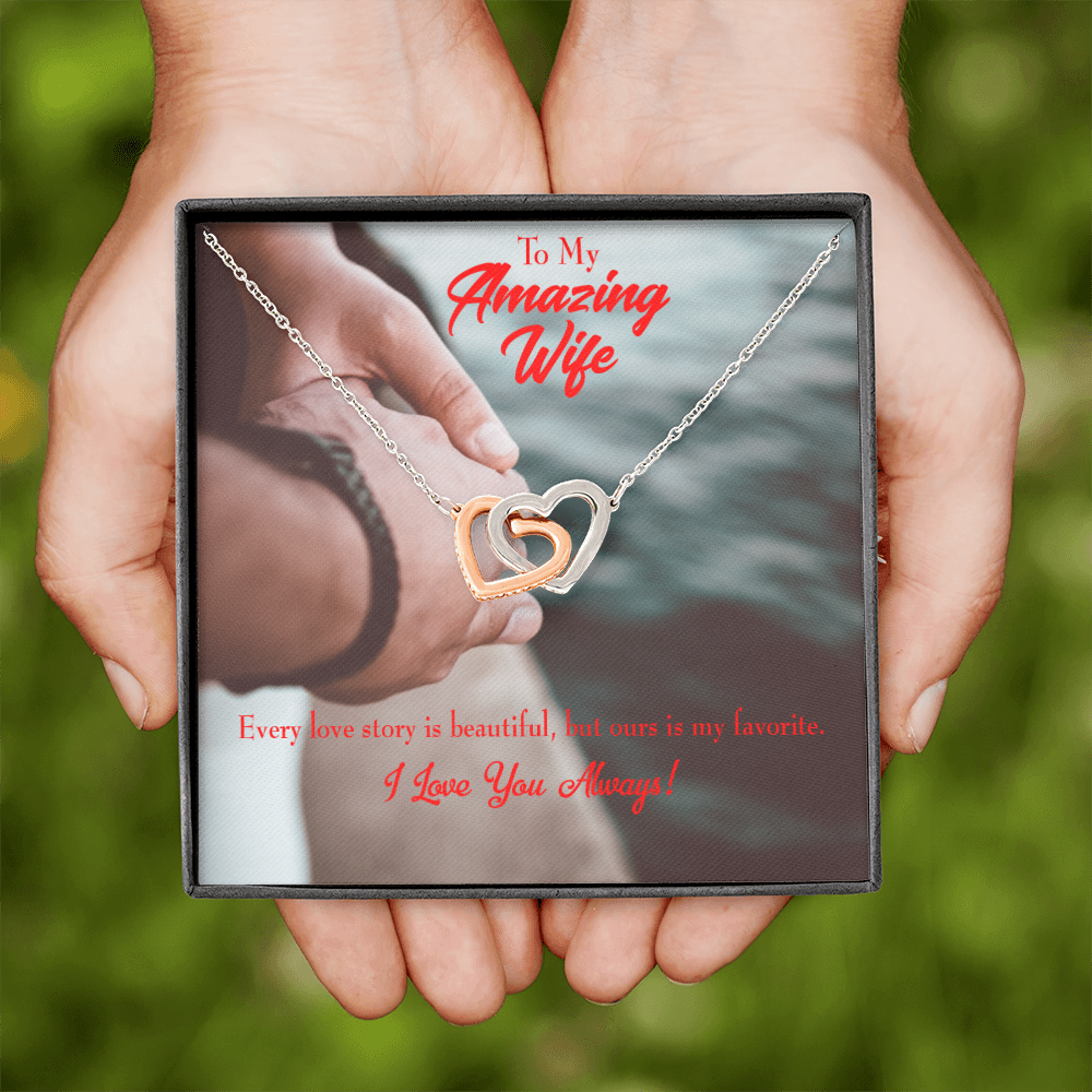 To My Wife Beautiful Love Story Inseparable Necklace-Express Your Love Gifts