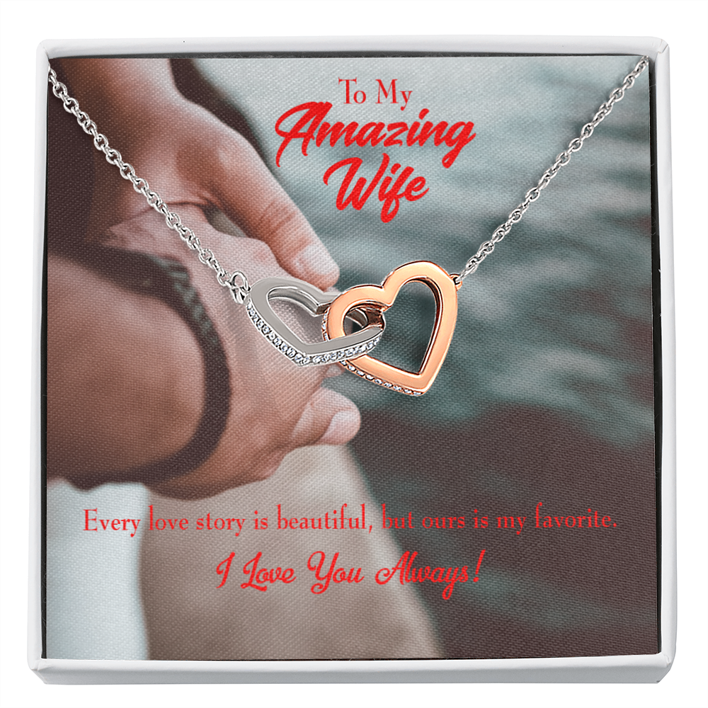 To My Wife Beautiful Love Story Inseparable Necklace-Express Your Love Gifts