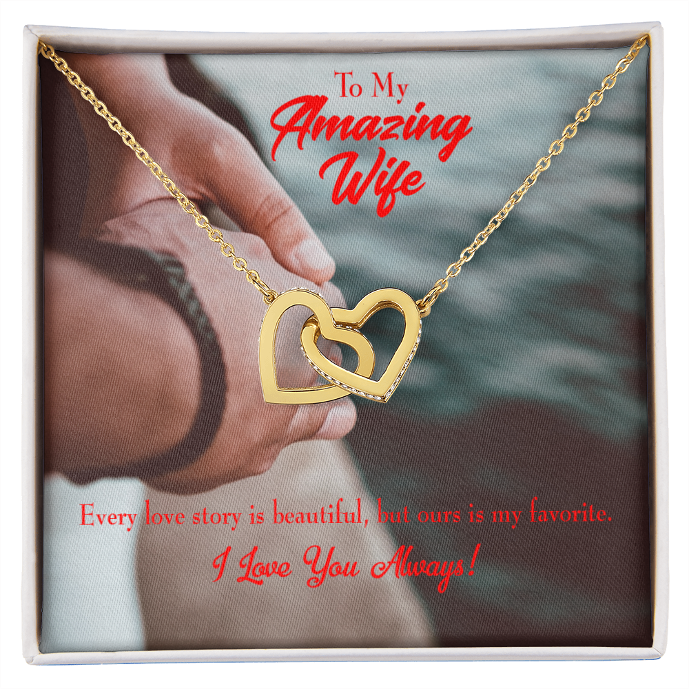 To My Wife Beautiful Love Story Inseparable Necklace-Express Your Love Gifts