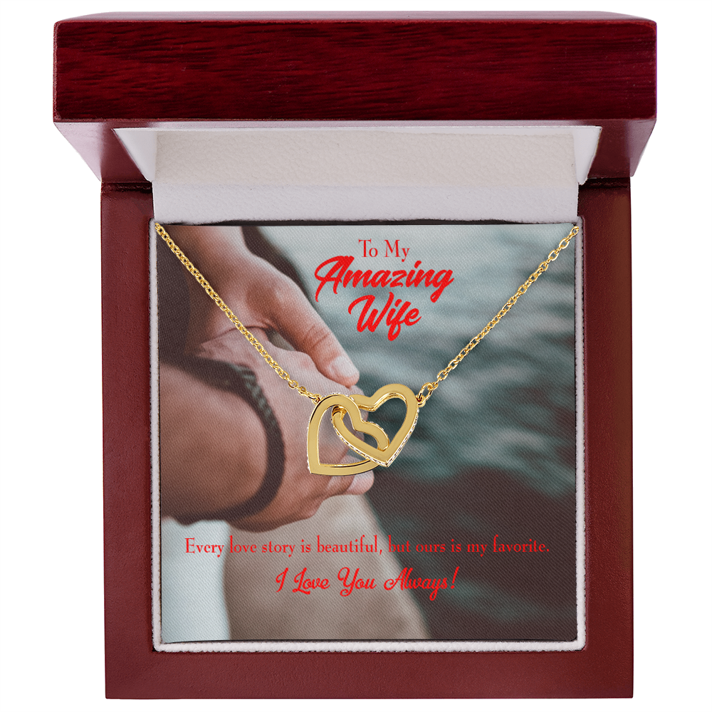 To My Wife Beautiful Love Story Inseparable Necklace-Express Your Love Gifts