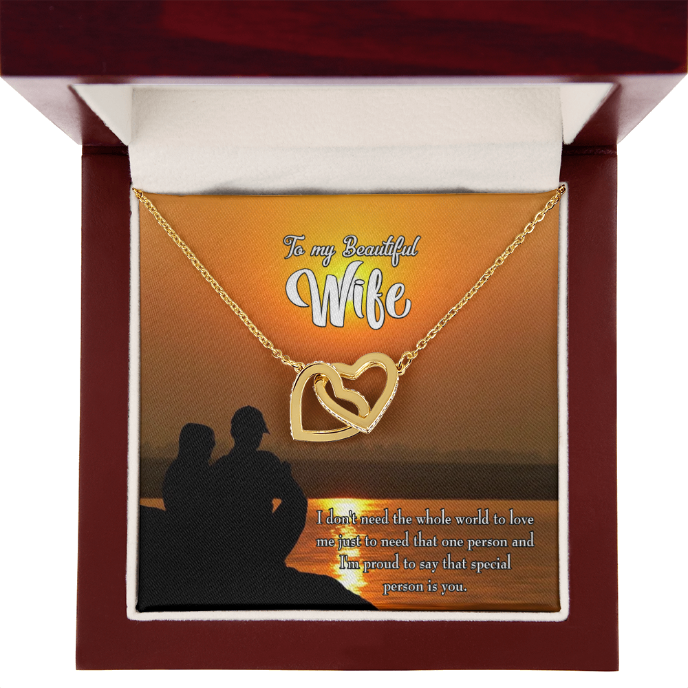 To My Wife Beautiful Wife Inseparable Necklace-Express Your Love Gifts