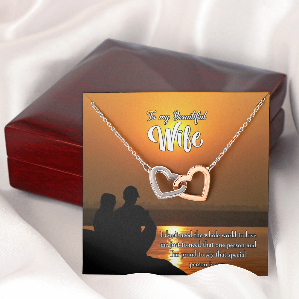 To My Wife Beautiful Wife Inseparable Necklace-Express Your Love Gifts