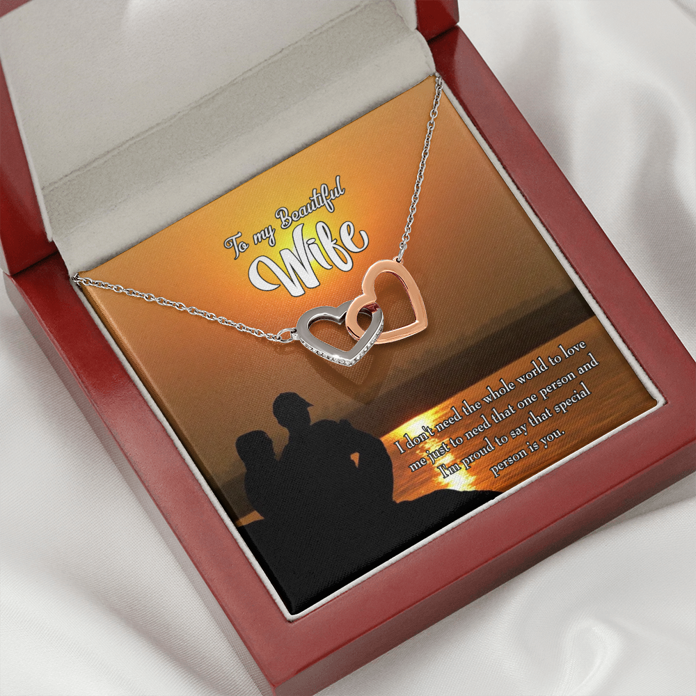 To My Wife Beautiful Wife Inseparable Necklace-Express Your Love Gifts