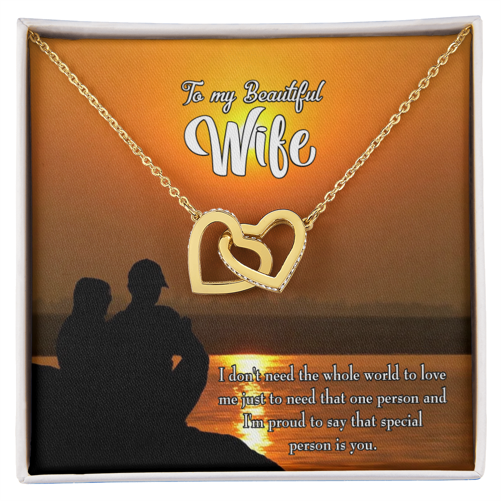 To My Wife Beautiful Wife Inseparable Necklace-Express Your Love Gifts