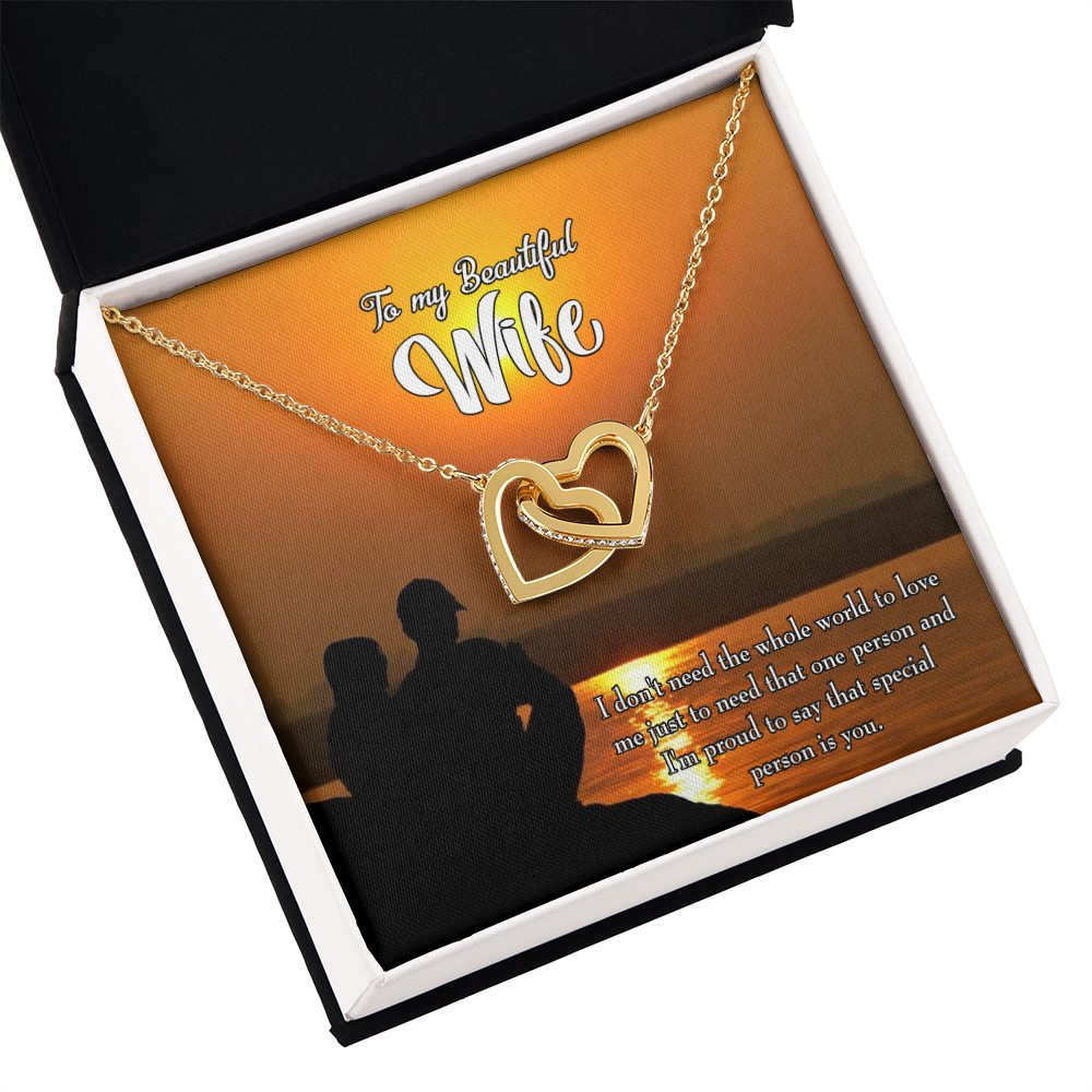 To My Wife Beautiful Wife Inseparable Necklace-Express Your Love Gifts