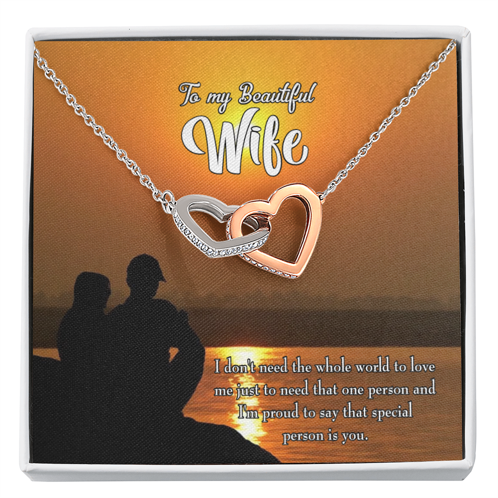 To My Wife Beautiful Wife Inseparable Necklace-Express Your Love Gifts