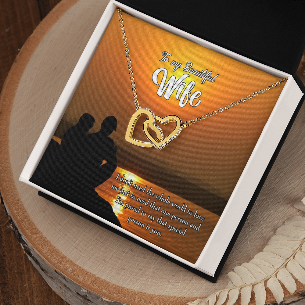 To My Wife Beautiful Wife Inseparable Necklace-Express Your Love Gifts