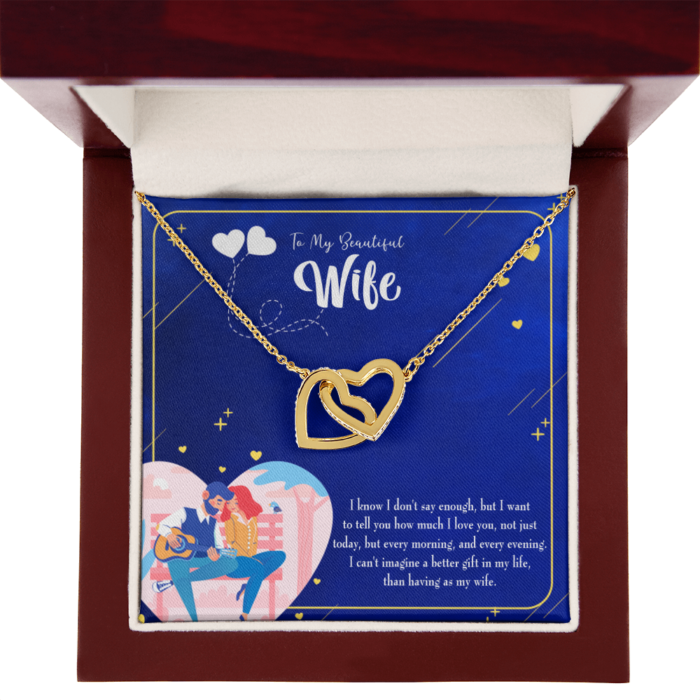 To My Wife Better Gift Inseparable Necklace-Express Your Love Gifts