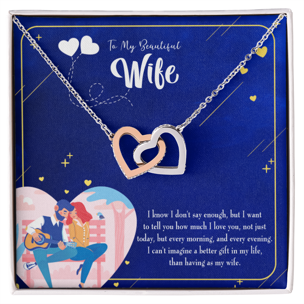 To My Wife Better Gift Inseparable Necklace-Express Your Love Gifts