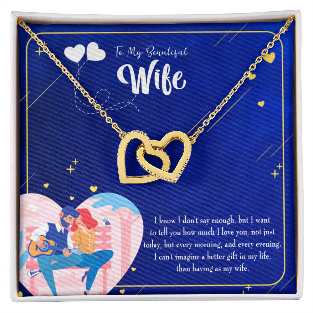 To My Wife Better Gift Inseparable Necklace-Express Your Love Gifts