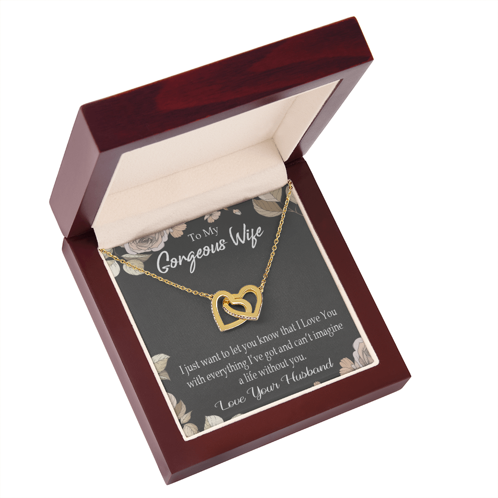 To My Wife Can’t Imagine a Life Without You Inseparable Necklace-Express Your Love Gifts