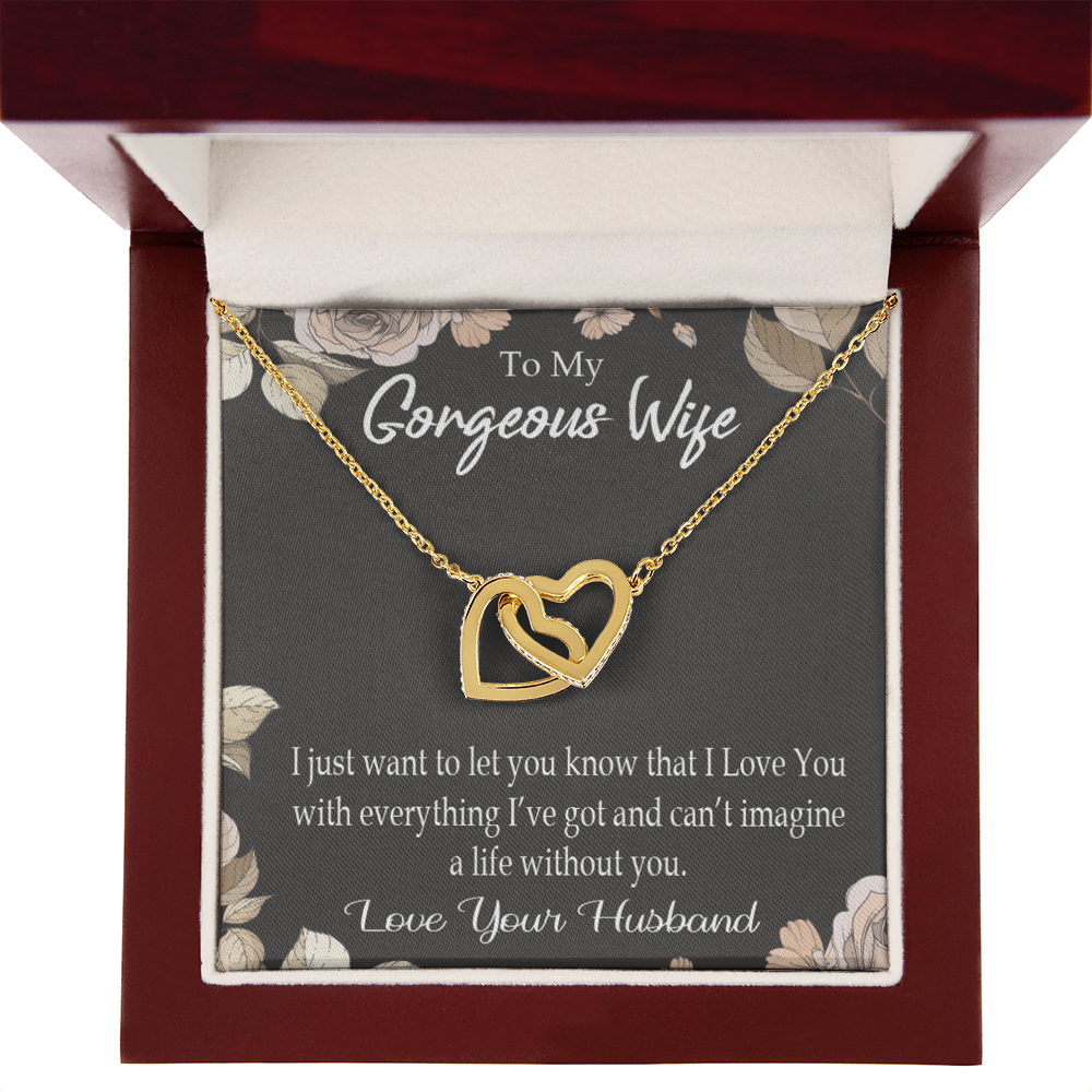 To My Wife Can’t Imagine a Life Without You Inseparable Necklace-Express Your Love Gifts