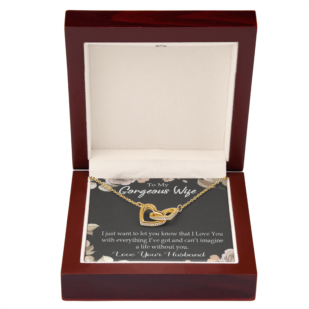 To My Wife Can’t Imagine a Life Without You Inseparable Necklace-Express Your Love Gifts