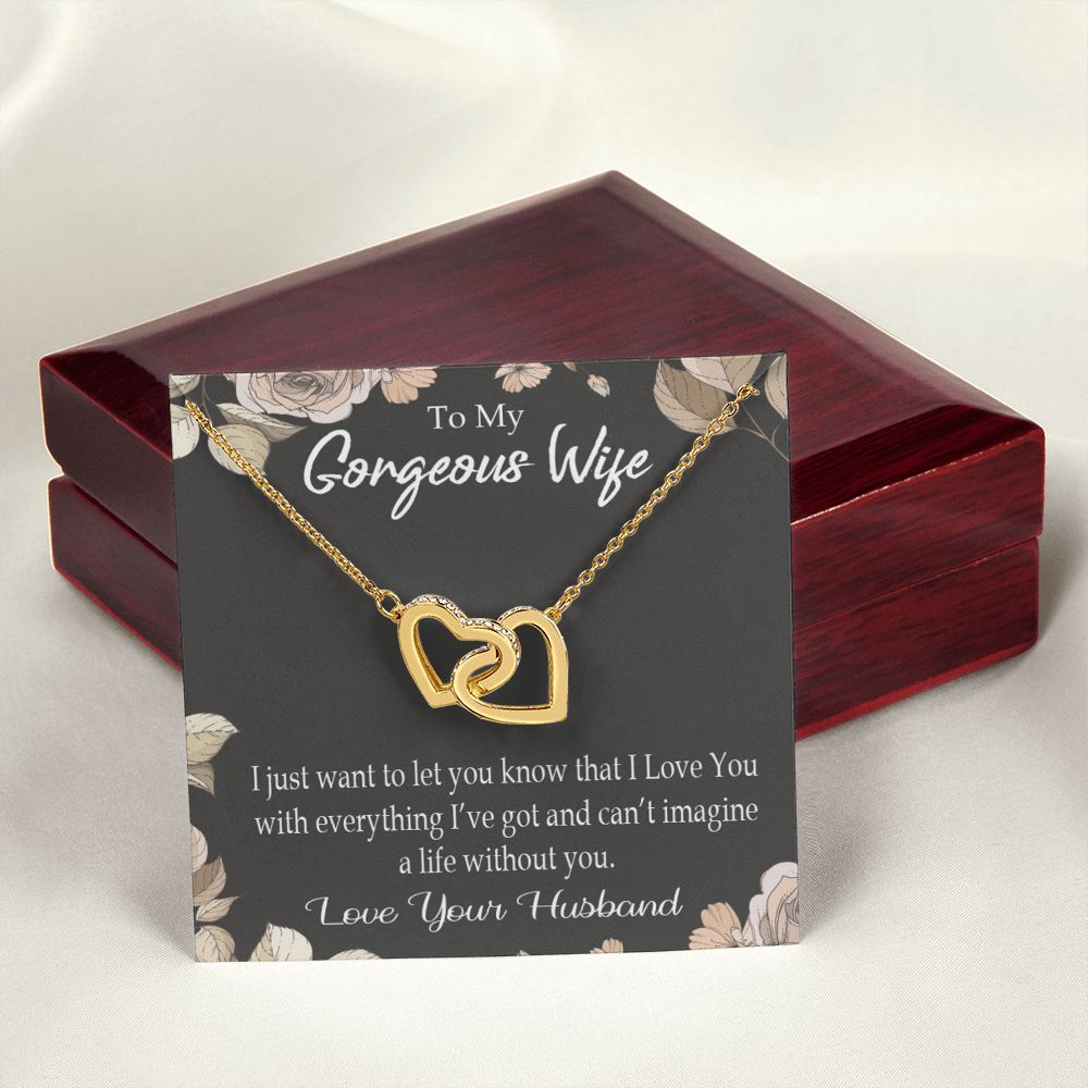 To My Wife Can’t Imagine a Life Without You Inseparable Necklace-Express Your Love Gifts