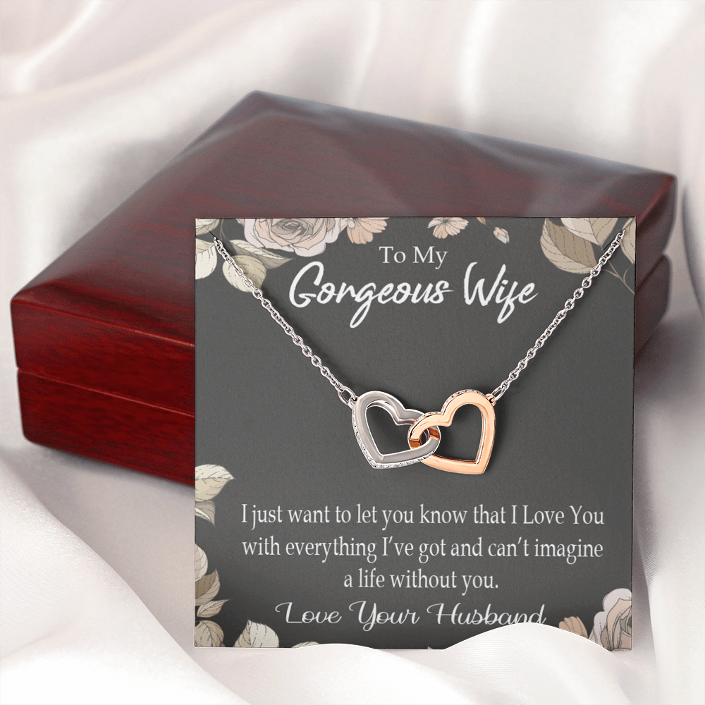 To My Wife Can’t Imagine a Life Without You Inseparable Necklace-Express Your Love Gifts