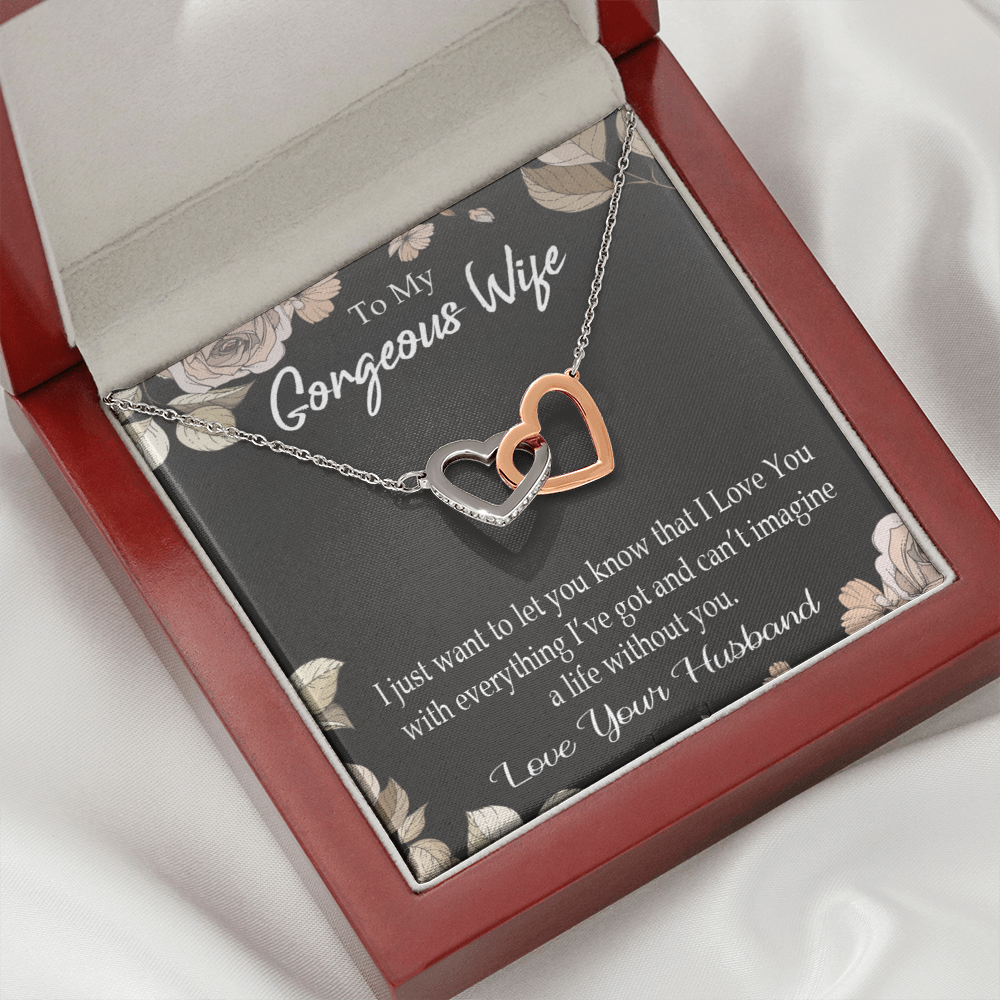 To My Wife Can’t Imagine a Life Without You Inseparable Necklace-Express Your Love Gifts