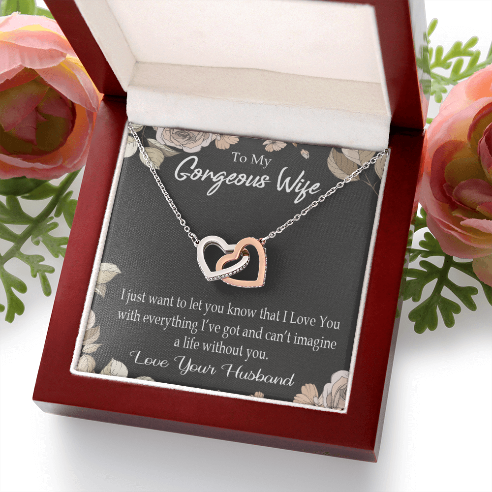 To My Wife Can’t Imagine a Life Without You Inseparable Necklace-Express Your Love Gifts