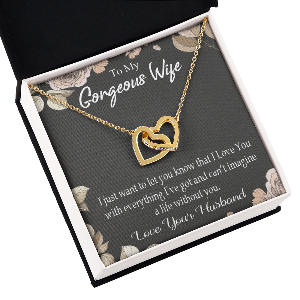 To My Wife Can’t Imagine a Life Without You Inseparable Necklace-Express Your Love Gifts