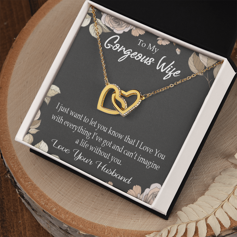 To My Wife Can’t Imagine a Life Without You Inseparable Necklace-Express Your Love Gifts